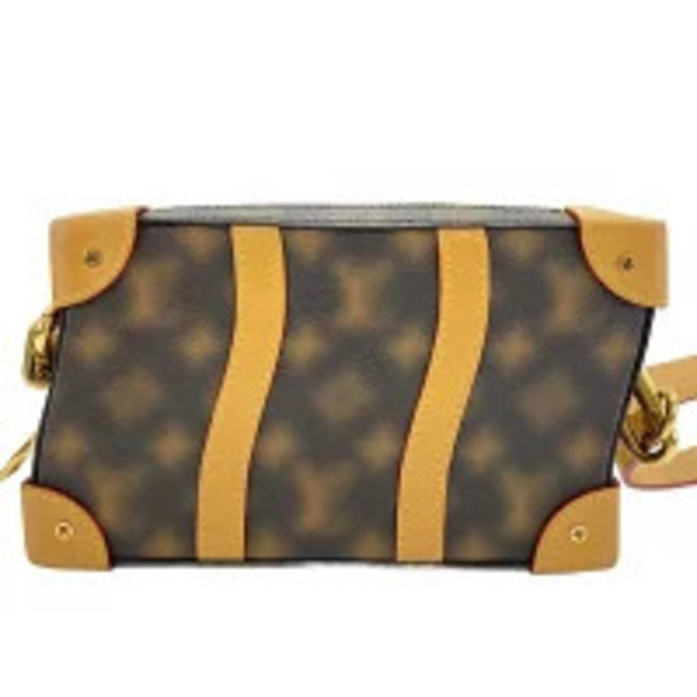 Louis Vuitton Not Monogram Soft Trunk Shoulder Bag Brown